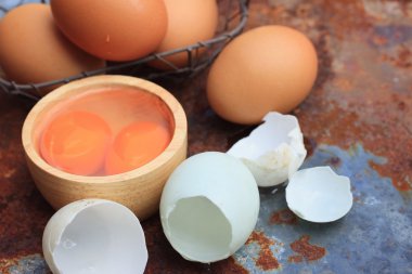 Taze yumurta ve ördek yumurta