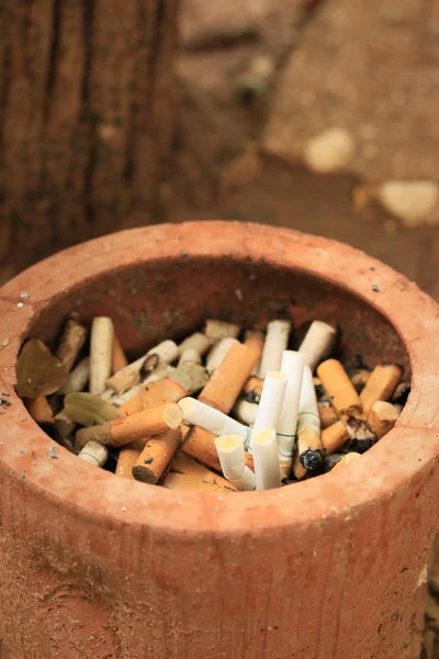 A lot cigarette discarded — Stock Photo, Image