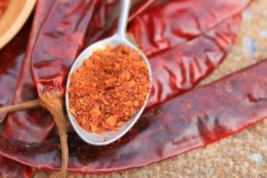 kırmızı biber ve kurutulmuş