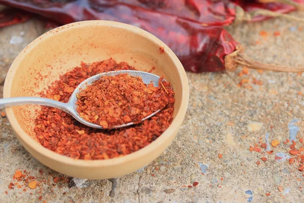 Cayenne pepper and dried — Stock Photo, Image