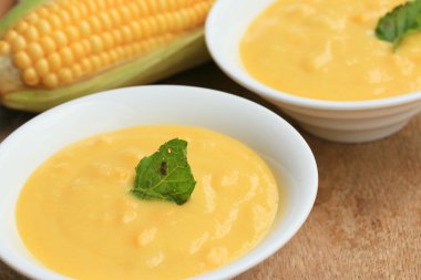 Taze Mısır çorbası