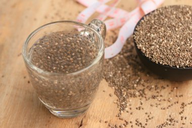 Chia tohum için kurutulmuş