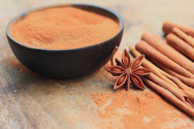 strick ile toz tarçın