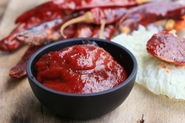 Kore kırmızı biber - gochujang