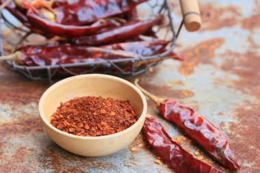 kırmızı biber ve kurutulmuş