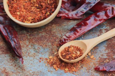 kırmızı biber ve kurutulmuş