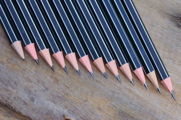 Muchos lápices negros —  Fotos de Stock