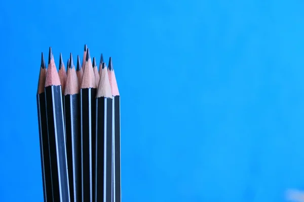 A lot black pencils