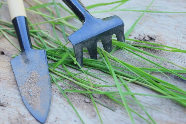 Herramienta de jardinería en la naturaleza — Foto de Stock