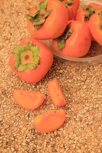 Dulce fruta fresca de caqui — Foto de Stock