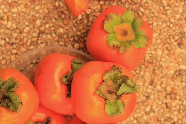 Dulce fruta fresca de caqui — Foto de Stock