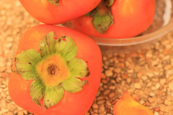 Söta färska persimon frukt — Stockfoto