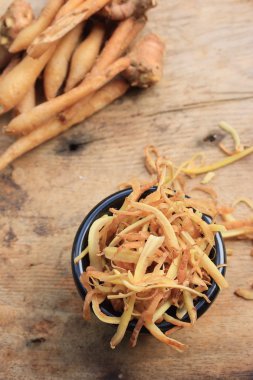 taze fingerroot ve dilim 