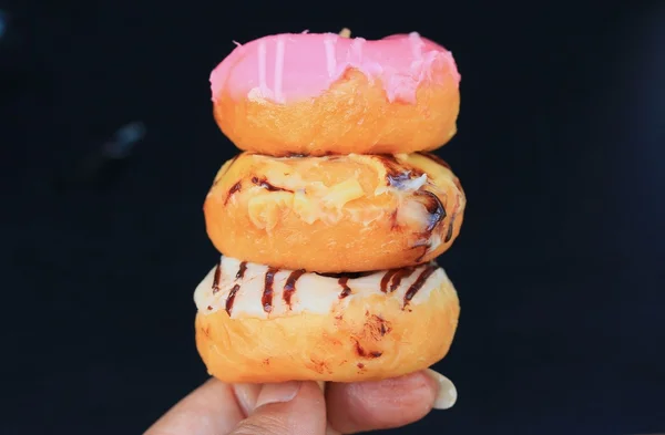 Sabroso recubrimiento de donas de azúcar — Foto de Stock