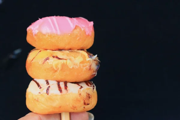 Sabroso recubrimiento de donas de azúcar — Foto de Stock