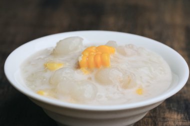 yapışkan pirinç puding ve Mısır