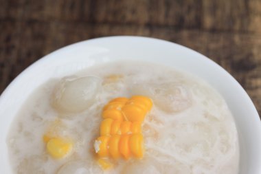 yapışkan pirinç puding ve Mısır