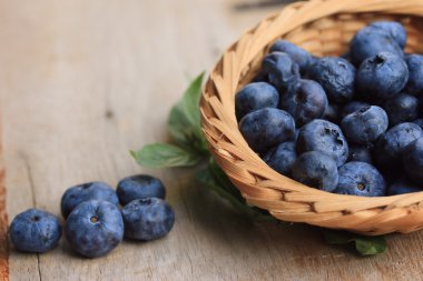 tatlı lezzetli taze yaban mersini 