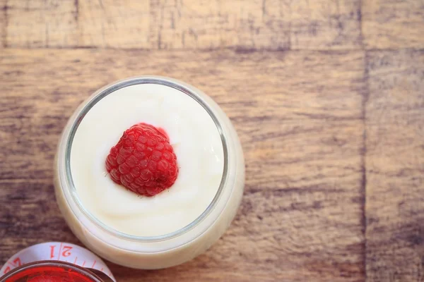 Joghurt smoothie, málna — Stock Fotó