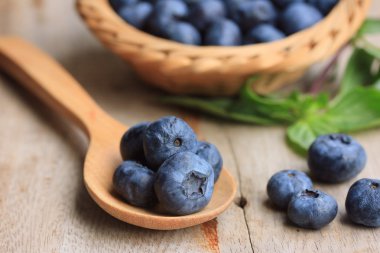 tatlı lezzetli taze yaban mersini 