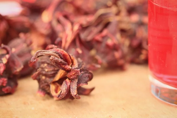 Roselle dried with juice — Stock Photo, Image