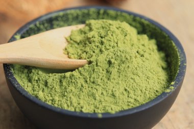 Kibrit yeşil çay tozu