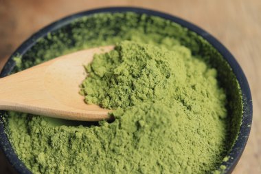 Kibrit yeşil çay tozu