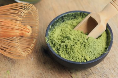 Kibrit yeşil çay tozu