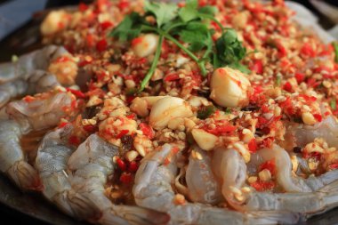 baharatlı salata karides - Asya gıda