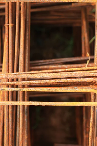 Close-up steel rod background — Stock Photo, Image