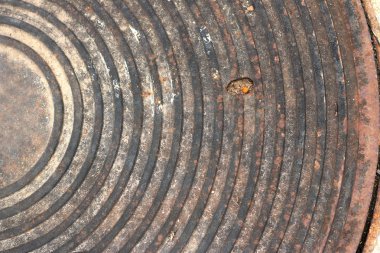 Drenaj cap çelik arka plan.