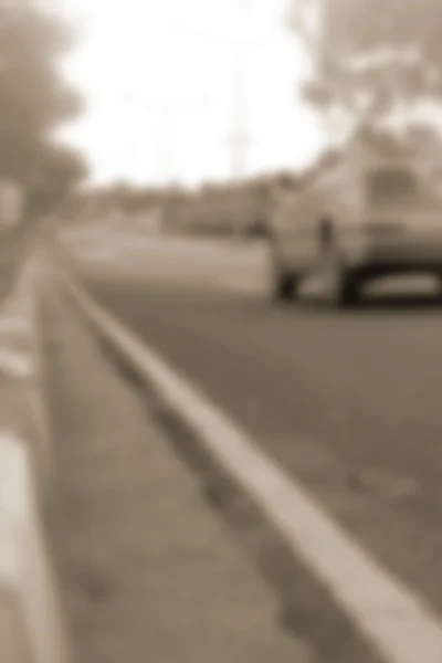 Difuminado de coche en la ciudad — Foto de Stock