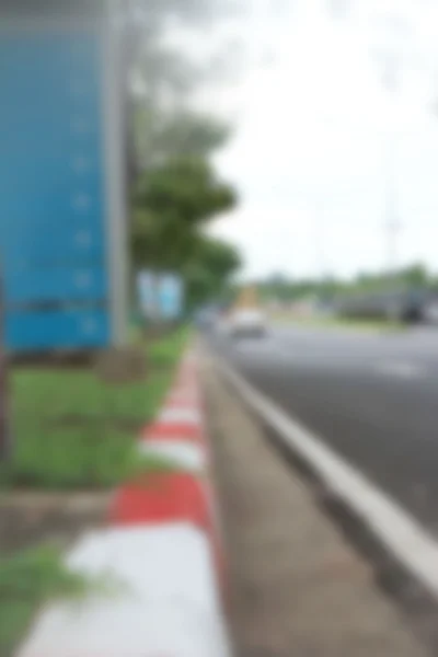 Blurred of car in city — Stock Photo, Image