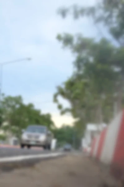 Blurred of car in city — Stock Photo, Image