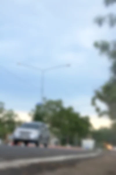 Blurred of car in city — Stock Photo, Image