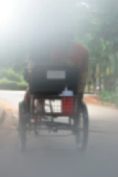 Blurred of bicycles in park — Stock Photo, Image