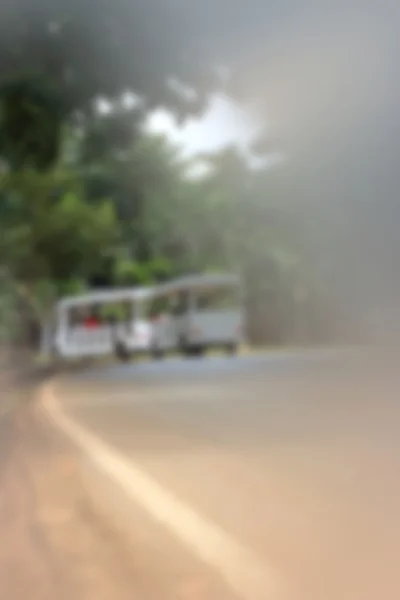 Blurred of car in city — Stock Photo, Image