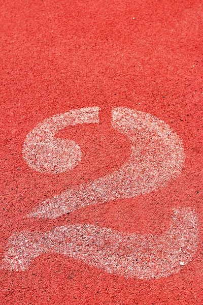 Running track number - for the athletes — Stock Photo, Image