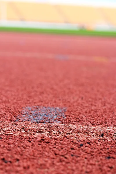 Looppiste voor de achtergrond van de atleten — Stockfoto