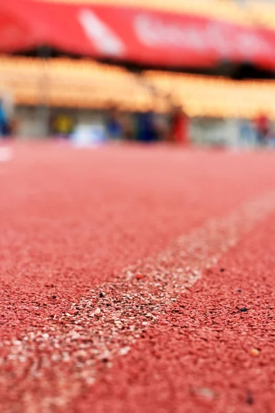 選手の背景のランニング トラック — ストック写真