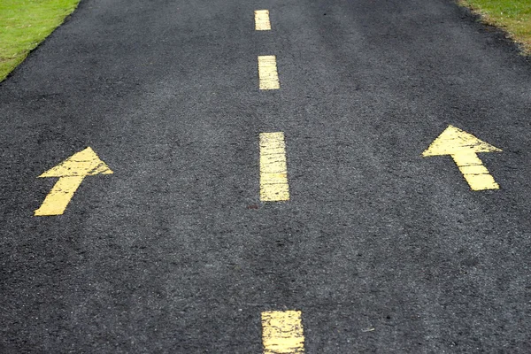 Arrows on road — Stock Photo, Image