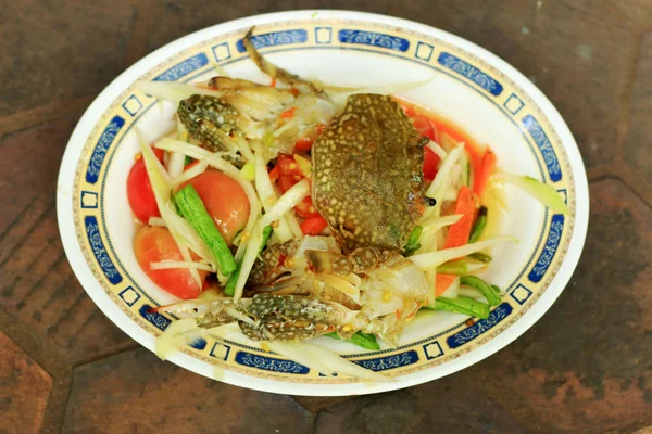 Salad pepaya seafood — Stok Foto