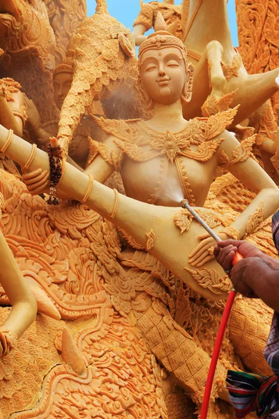 Candle festival in Thailand — Stock Photo, Image