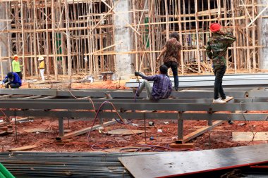 tamamlanmamış Binası inşaat sahasında