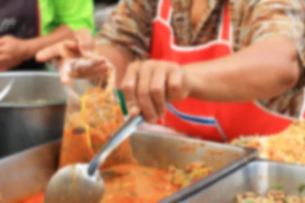 Mujer borrosa del mercado —  Fotos de Stock