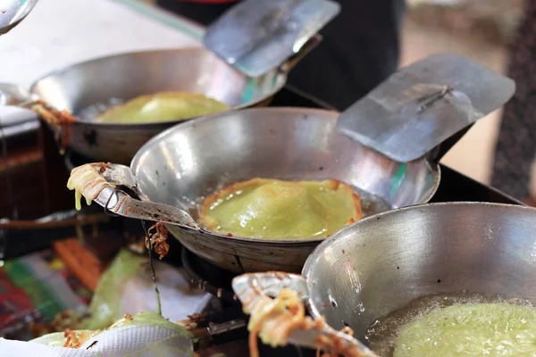 Tailandia postre - masa frita tradicional —  Fotos de Stock