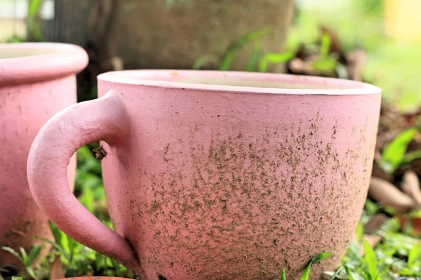 Koffie instellen voor tuin decoratie — Stockfoto