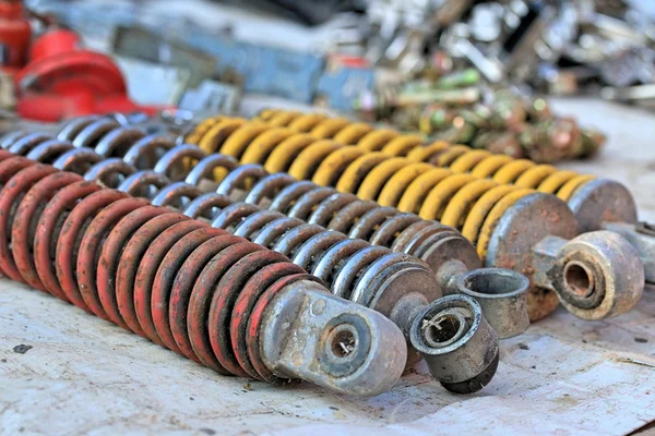 Shock absorber car background texture — Stock Photo, Image