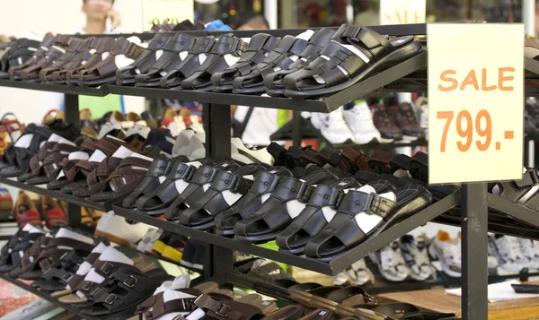 The shoe store at the market — Stock Photo, Image