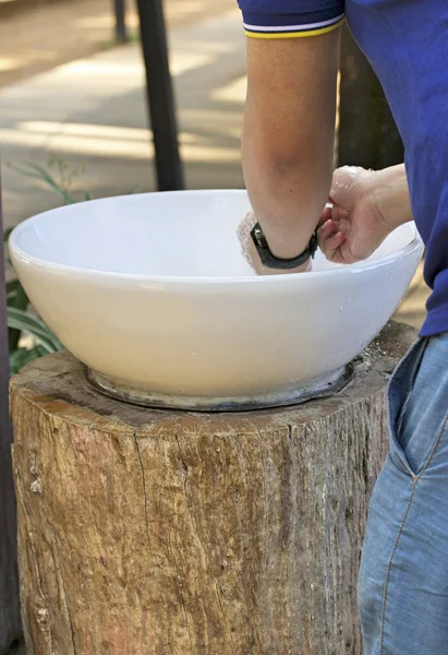 Hände waschen — Stockfoto